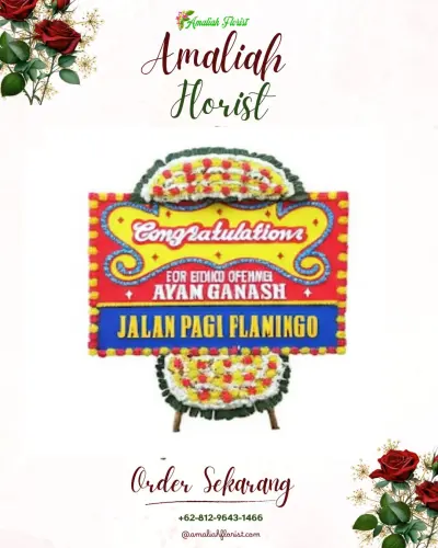 Bunga Papan Congratulation di Giri Emas